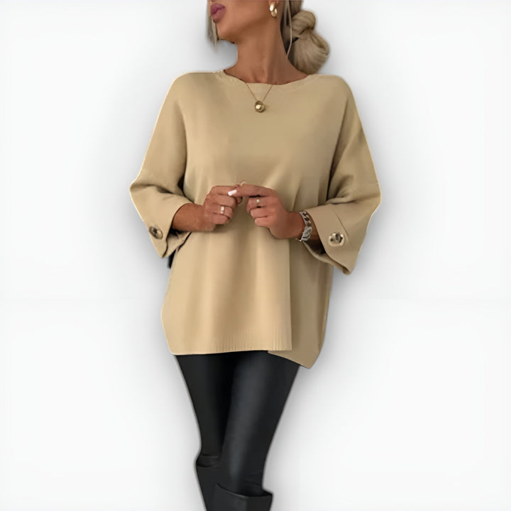 Women’s Jumper | Oversized Three-Quarter Sleeve