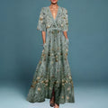 Women's Dress | Floral Maxi Wrap Style