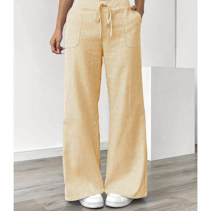 Women’s Trousers | Striped With Pockets