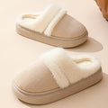 Warm Fluffy Slippers – Thick Sole Non-Slip House Shoes