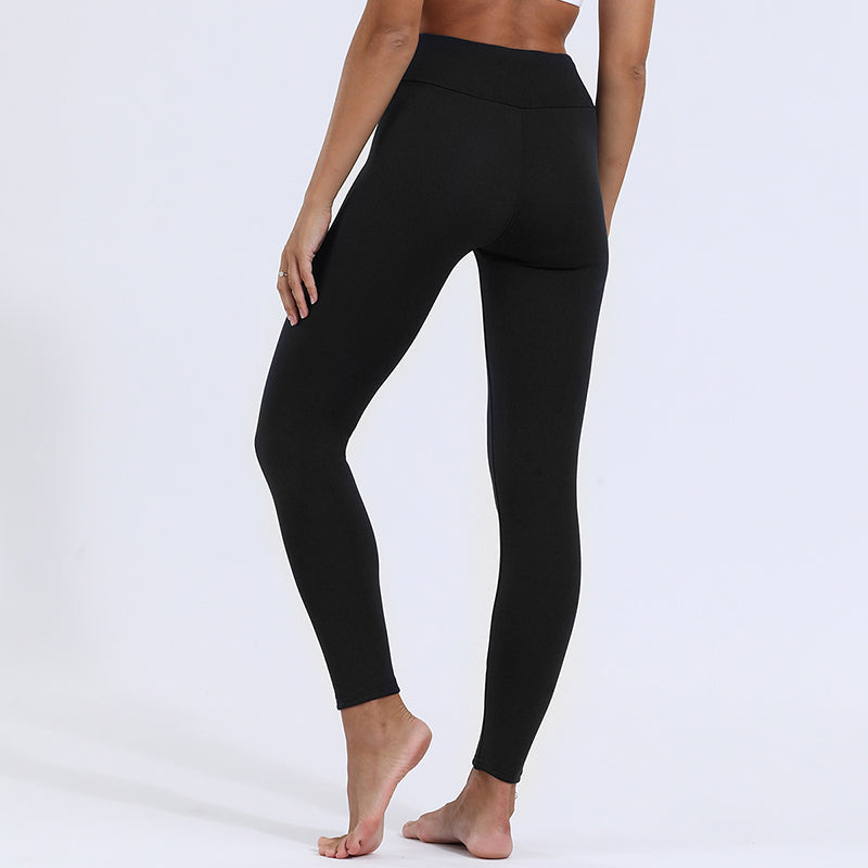 Warm Thick Winter Leggings, High Stretch Skinny Fit Trousers