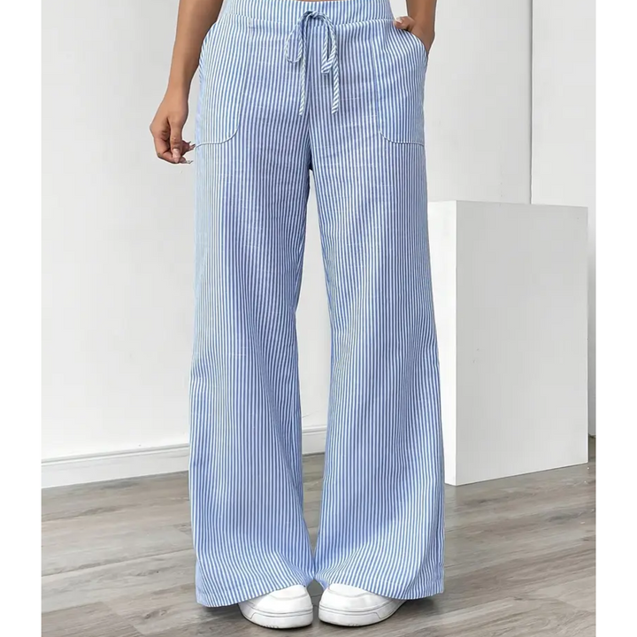 Women’s Trousers | Striped With Pockets