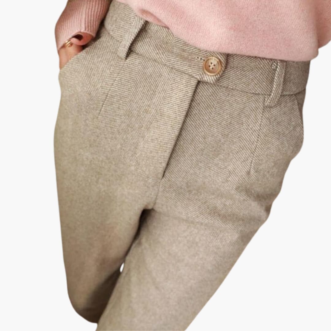 Women’s Trousers | Button Cuff Tapered