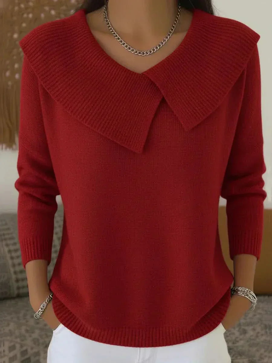 Women’s Jumper | Ribbed Collar Detail
