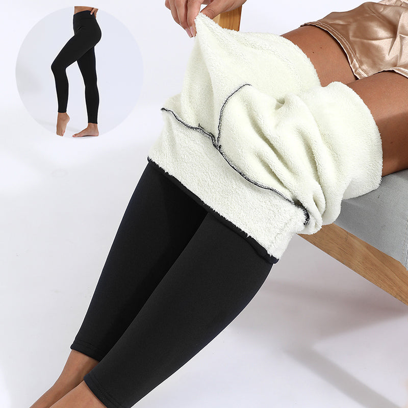 Warm Thick Winter Leggings, High Stretch Skinny Fit Trousers