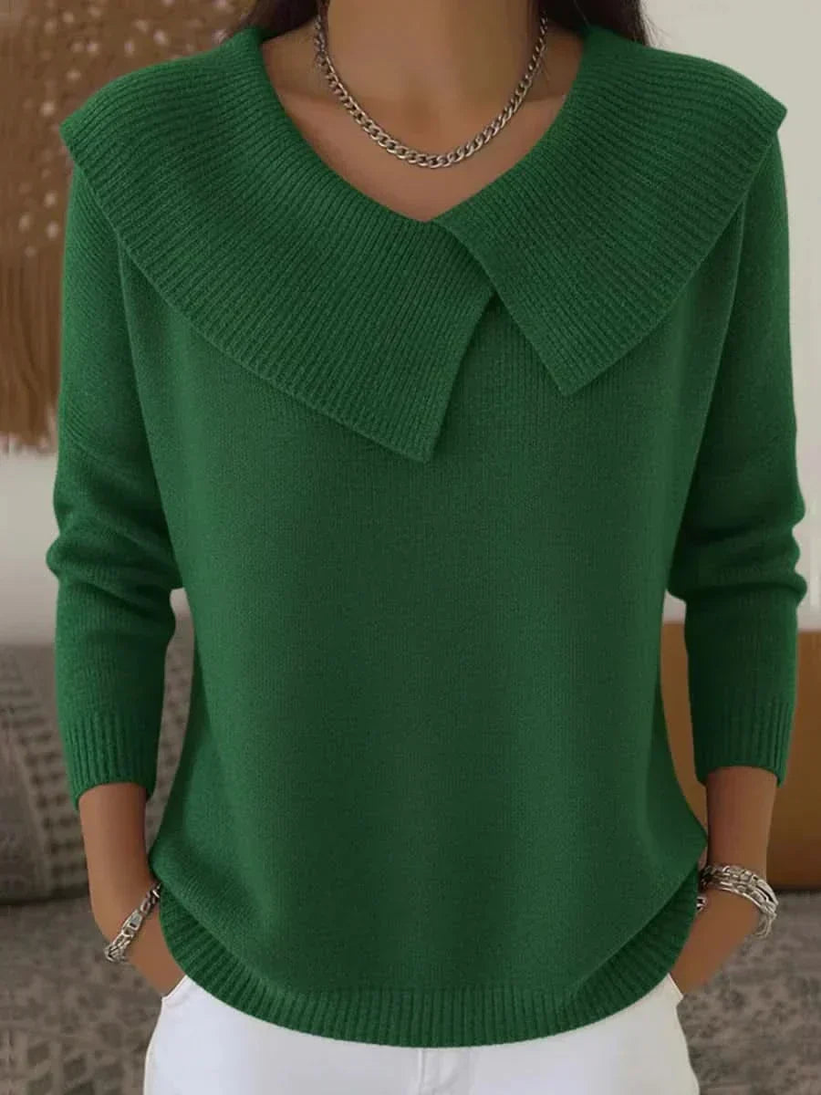 Women’s Jumper | Ribbed Collar Detail