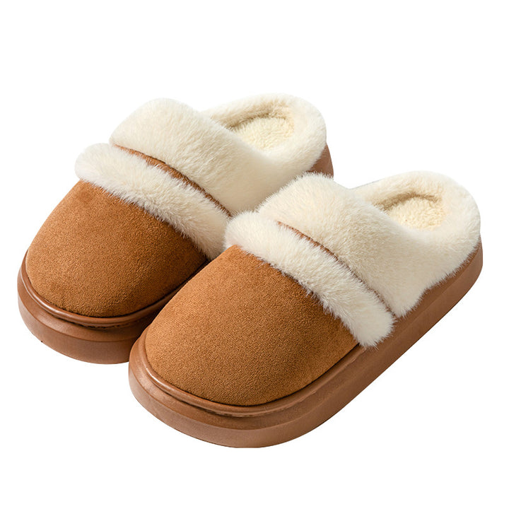 Warm Fluffy Slippers – Thick Sole Non-Slip House Shoes