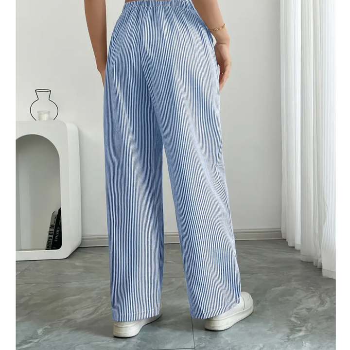 Women’s Trousers | Striped With Pockets