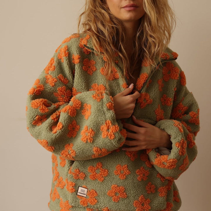 Women’s Jumper | Floral Quarter Zip