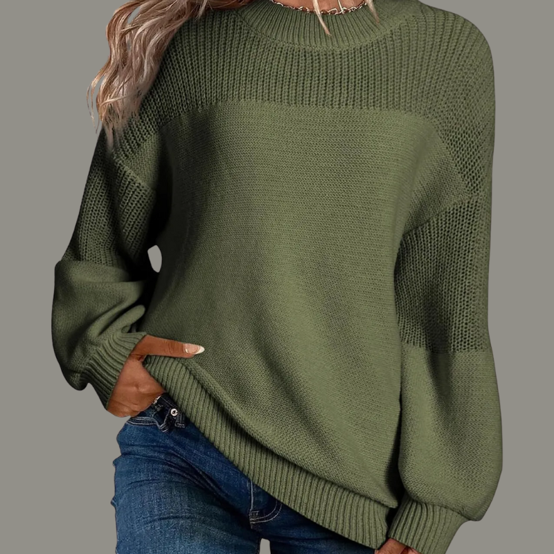 Women’s Jumper | Textured Knit Panels