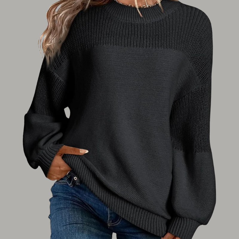 Women’s Jumper | Textured Knit Panels