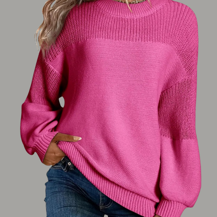 Women’s Jumper | Textured Knit Panels