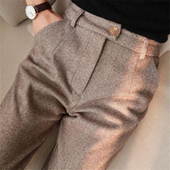 Women’s Trousers | Button Cuff Tapered