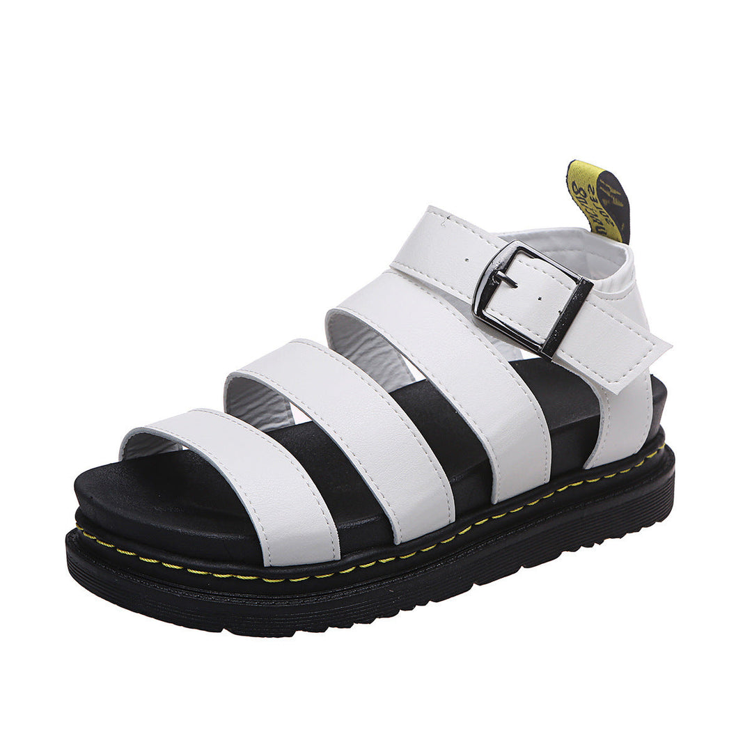Sandals For Women | Triple Strap Platform Ankle Buckle