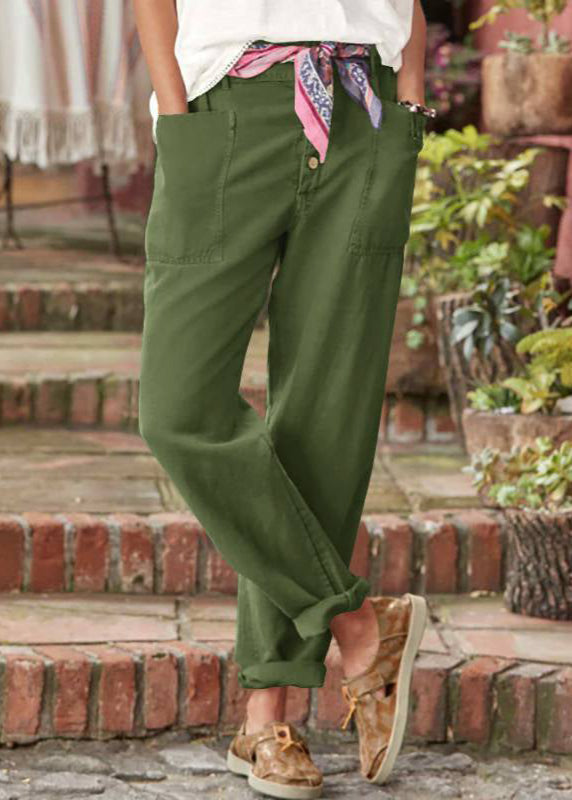 Women’s Trousers | Button Front Tapered