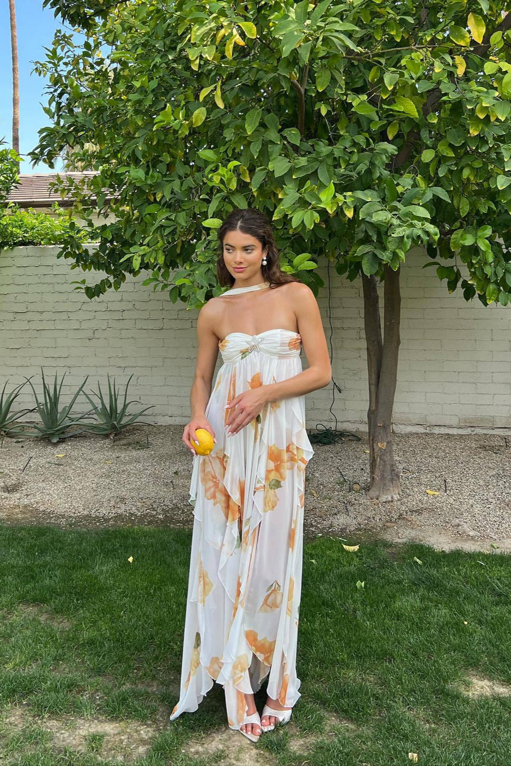 Women’s Dress | Halter Open Back Maxi