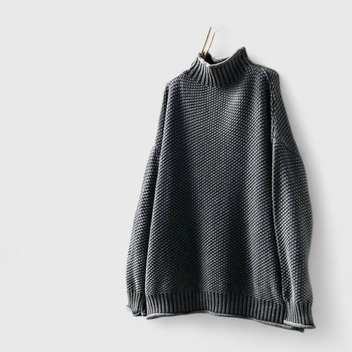 Women’s Jumper | Textured Mock Neck