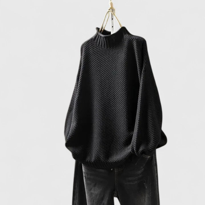 Women’s Jumper | Textured Mock Neck