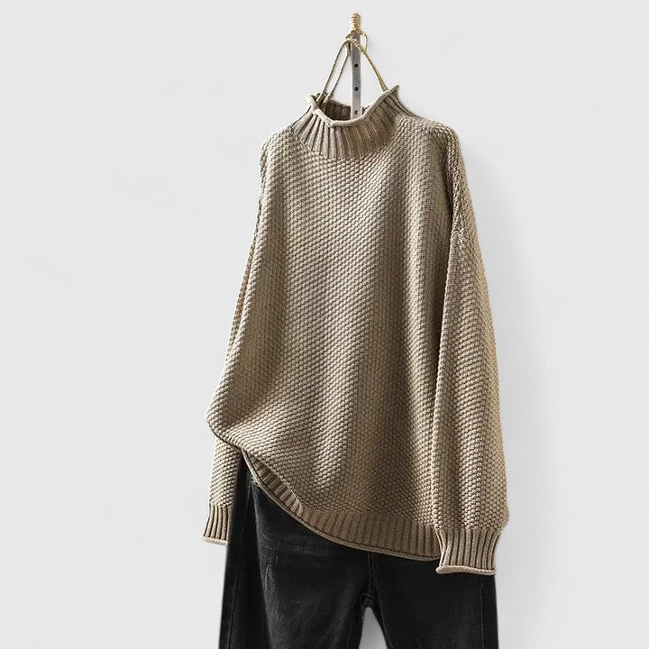 Women’s Jumper | Textured Mock Neck