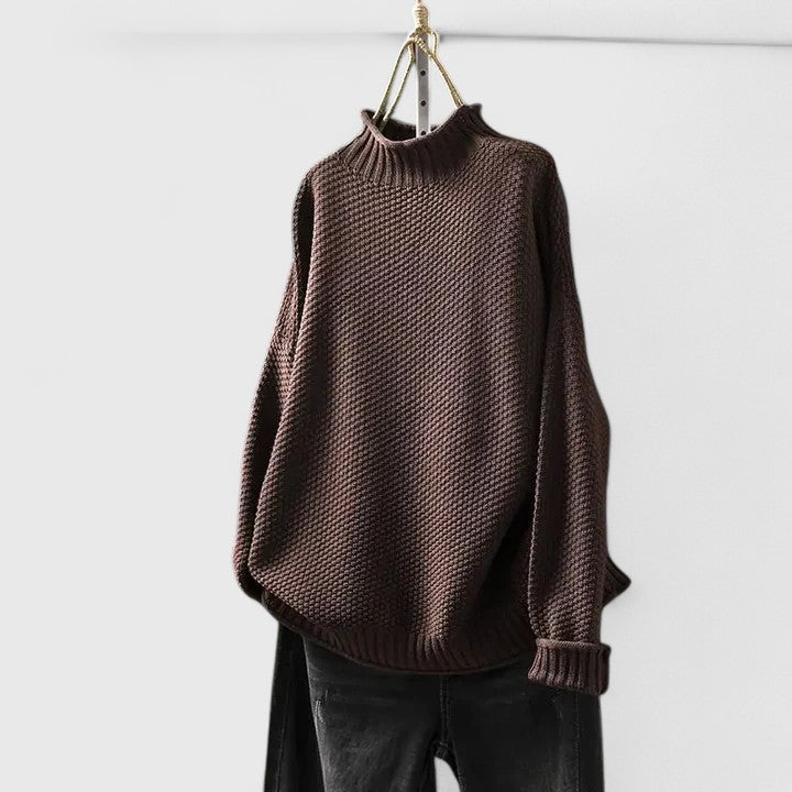 Women’s Jumper | Textured Mock Neck