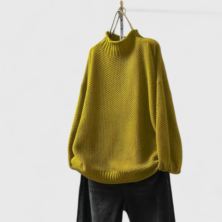 Women’s Jumper | Textured Mock Neck