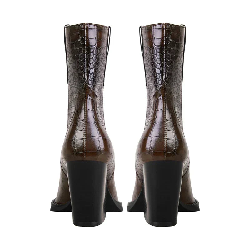 Boots For Women | Ankle Height With Block Heel