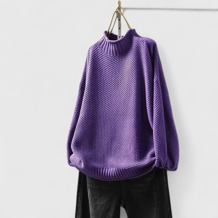 Women’s Jumper | Textured Mock Neck
