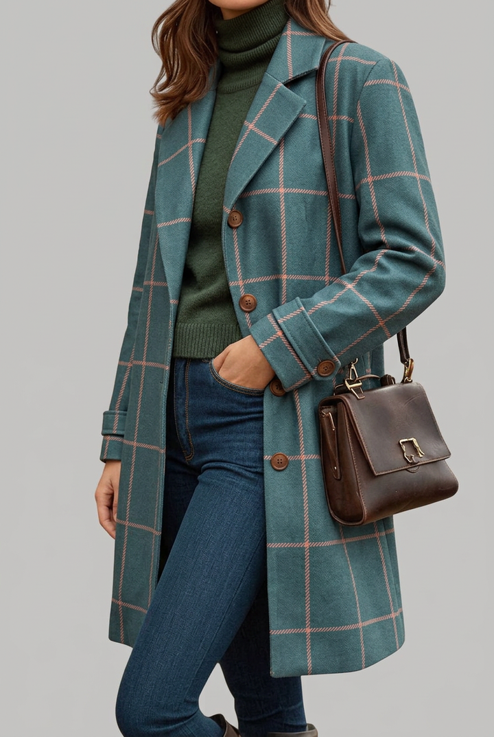 Women’s Coat | Longline Button Front