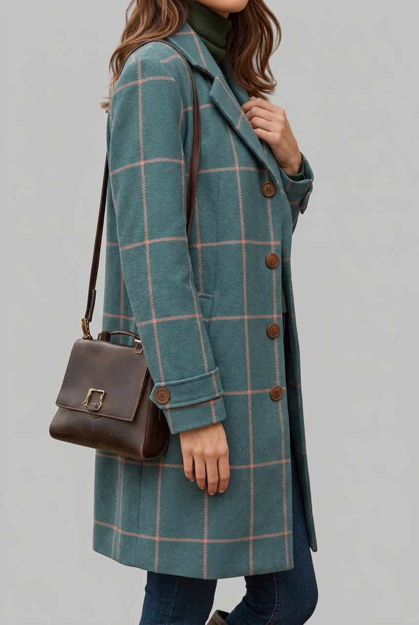 Women’s Coat | Longline Button Front