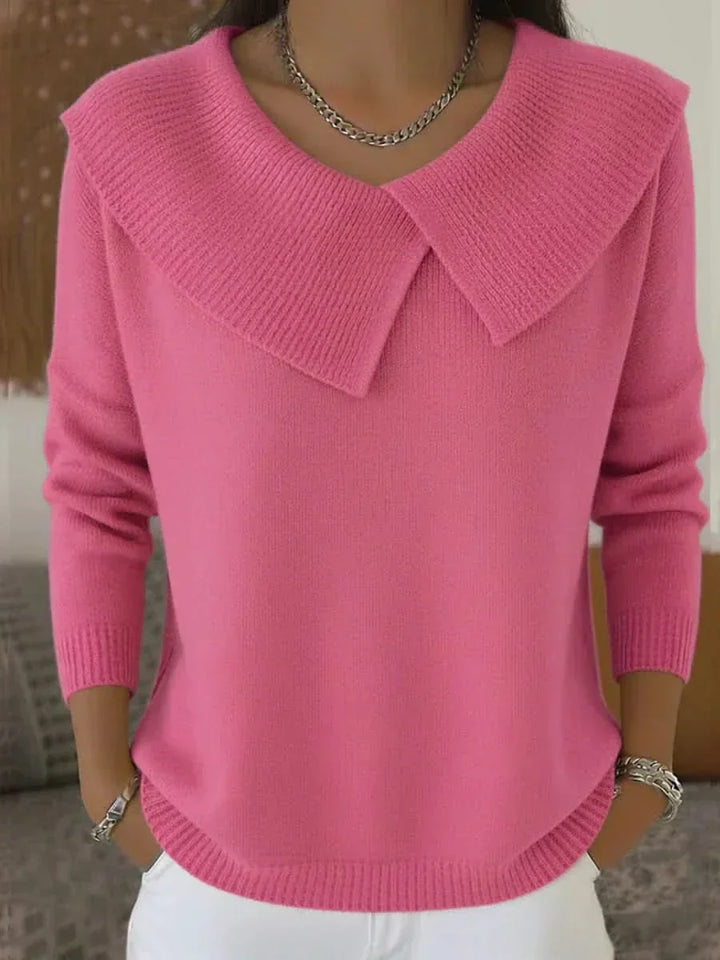 Women’s Jumper | Ribbed Collar Detail