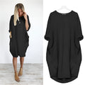 Women's Dress | Loose Shift Front Pockets Mini
