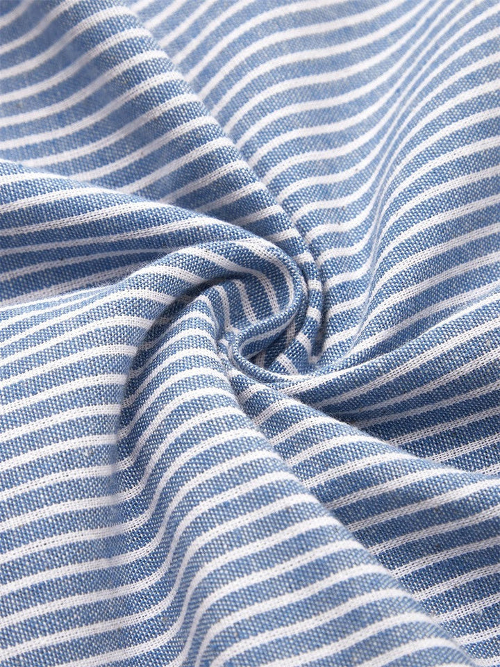 Women’s Dress | Striped Button Midi