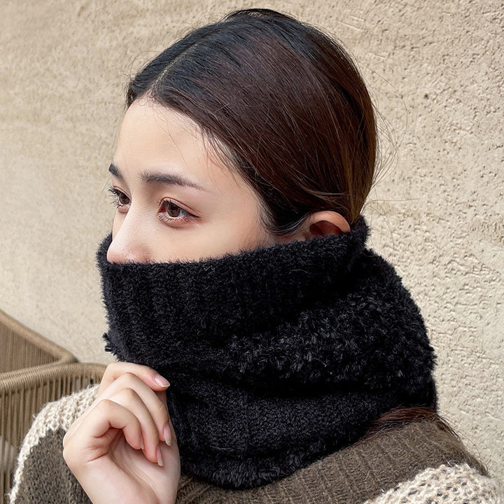 Knitted Hat and Scarf in One – Warm Windproof Hooded Scarf