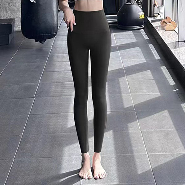 Thick Fleece Lined Thermal Leggings, High Waist Tummy Control