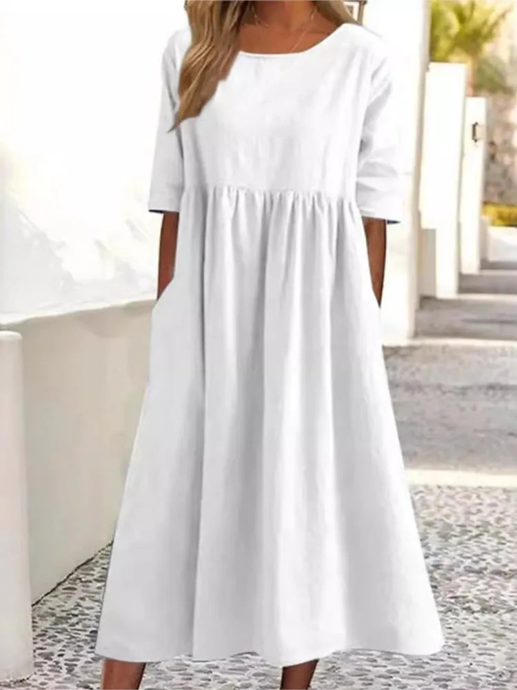 Women’s Dress | Midi Round Neck