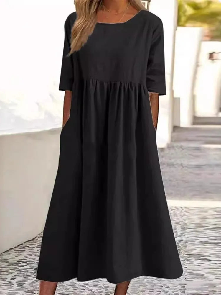 Women’s Dress | Midi Round Neck