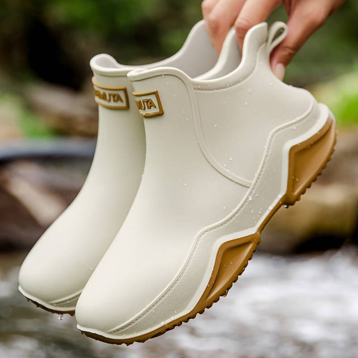 Boots for Women | Slip-On Ankle Style with Rounded Toe